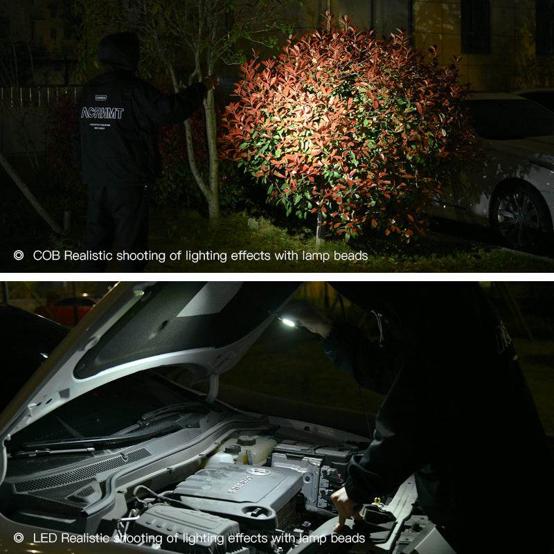 Multifunctional Charging Emergency Light Convenient Keychain Work Light COB High Bright Light Outdoor Camping LED Light