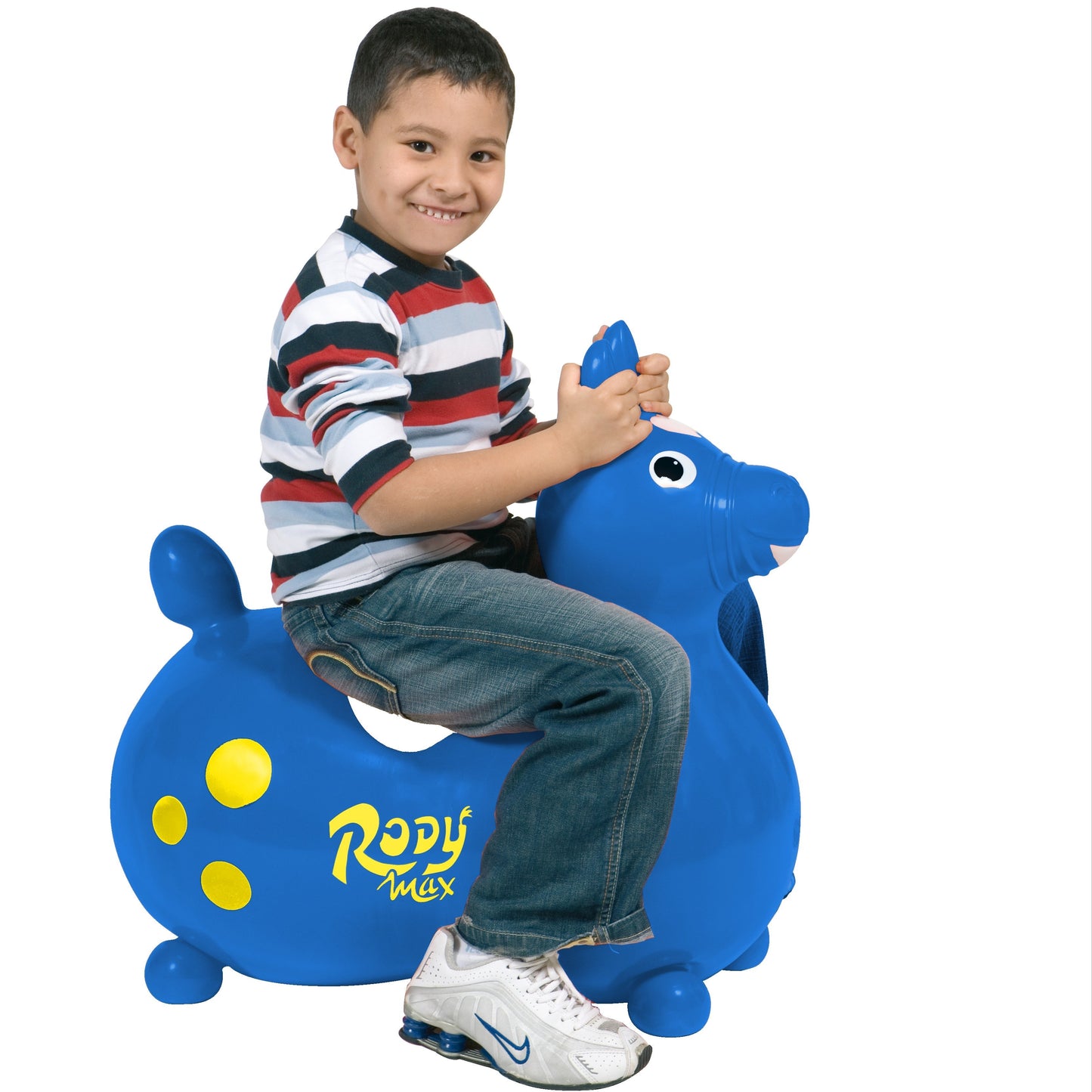 Rody MAX Blue Inflatable Bounce Horse With Pump