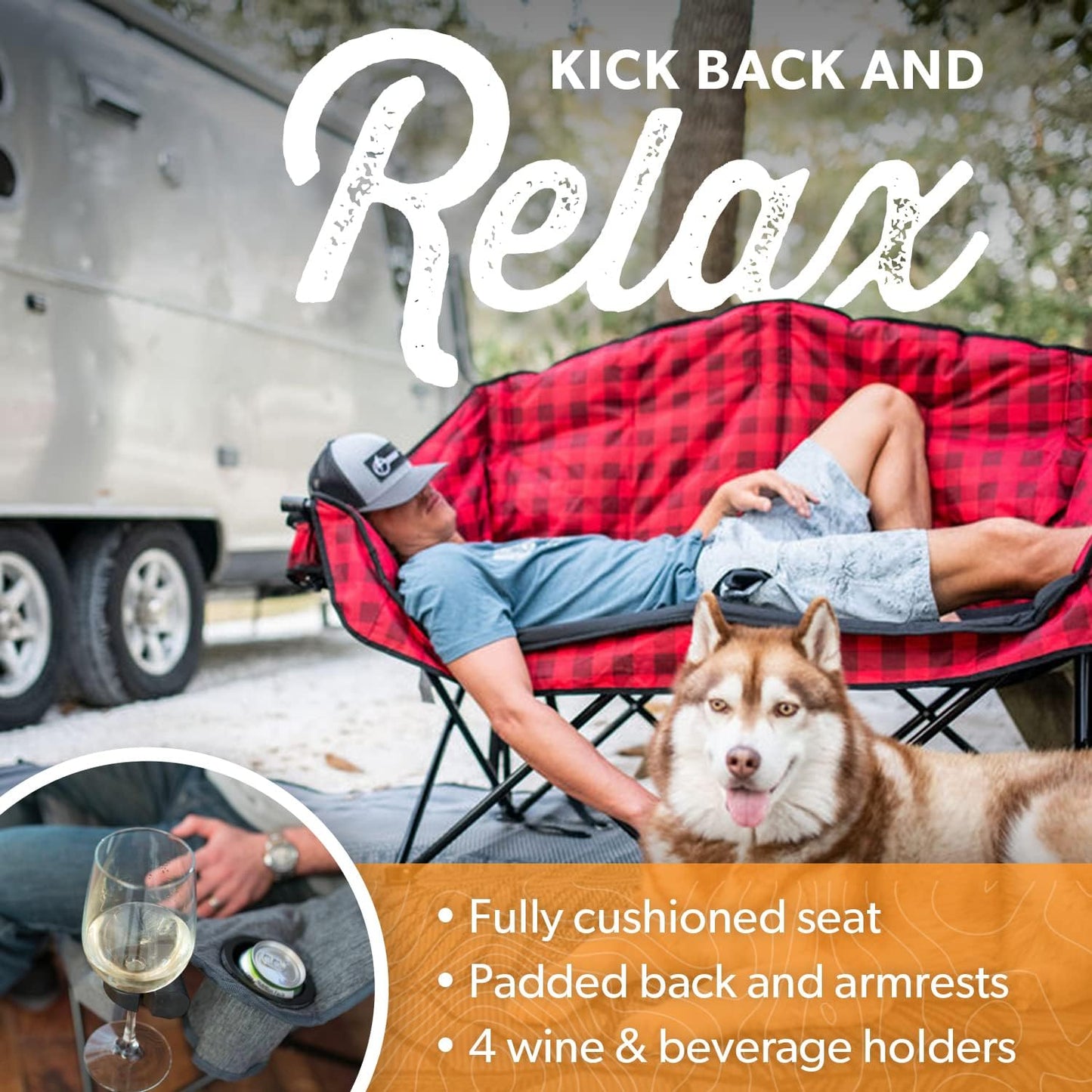Kuma Bear Buddy Heated Double Chair-Bluetooth™