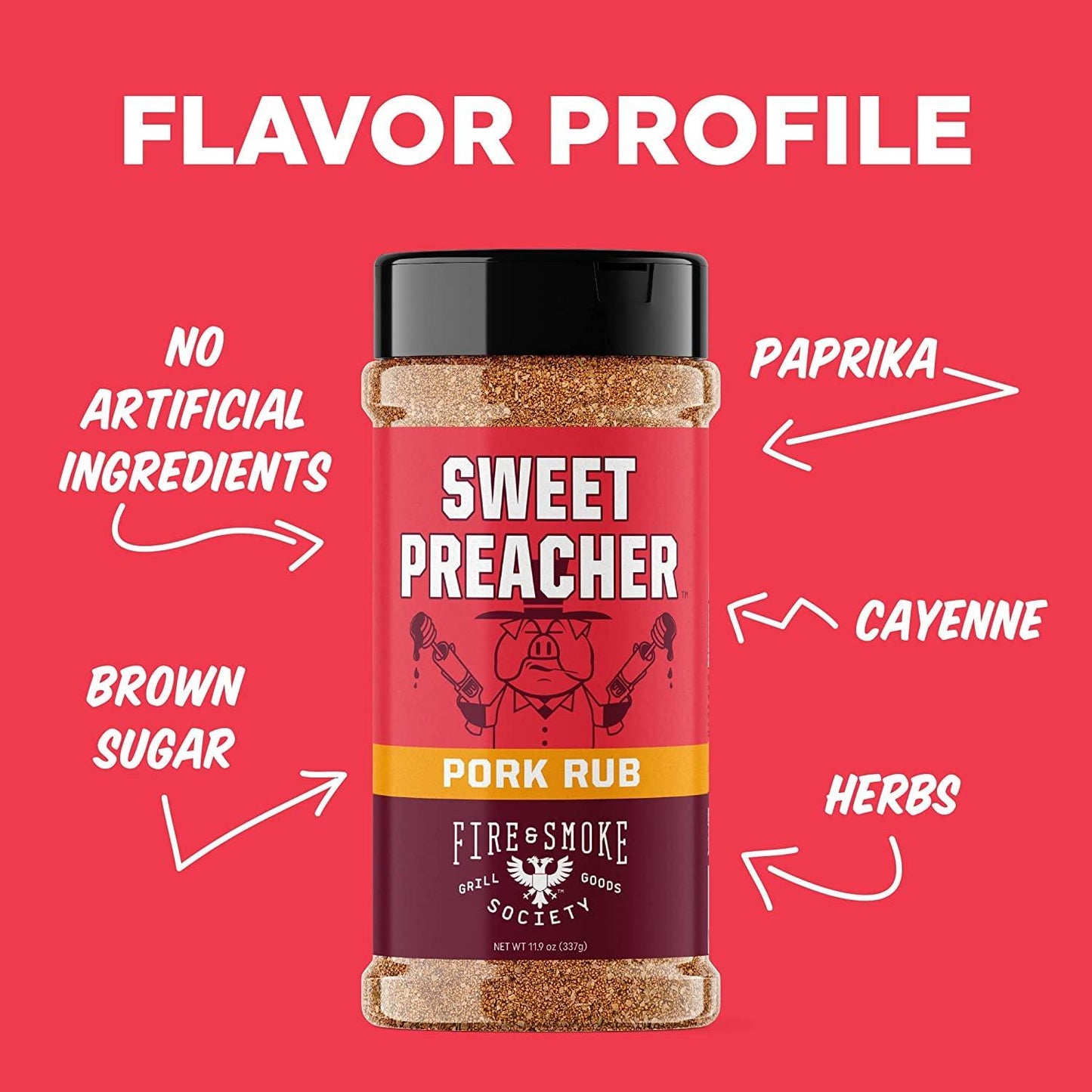 Fire & Smoke Society SWEET PREACHER | Pork Rub