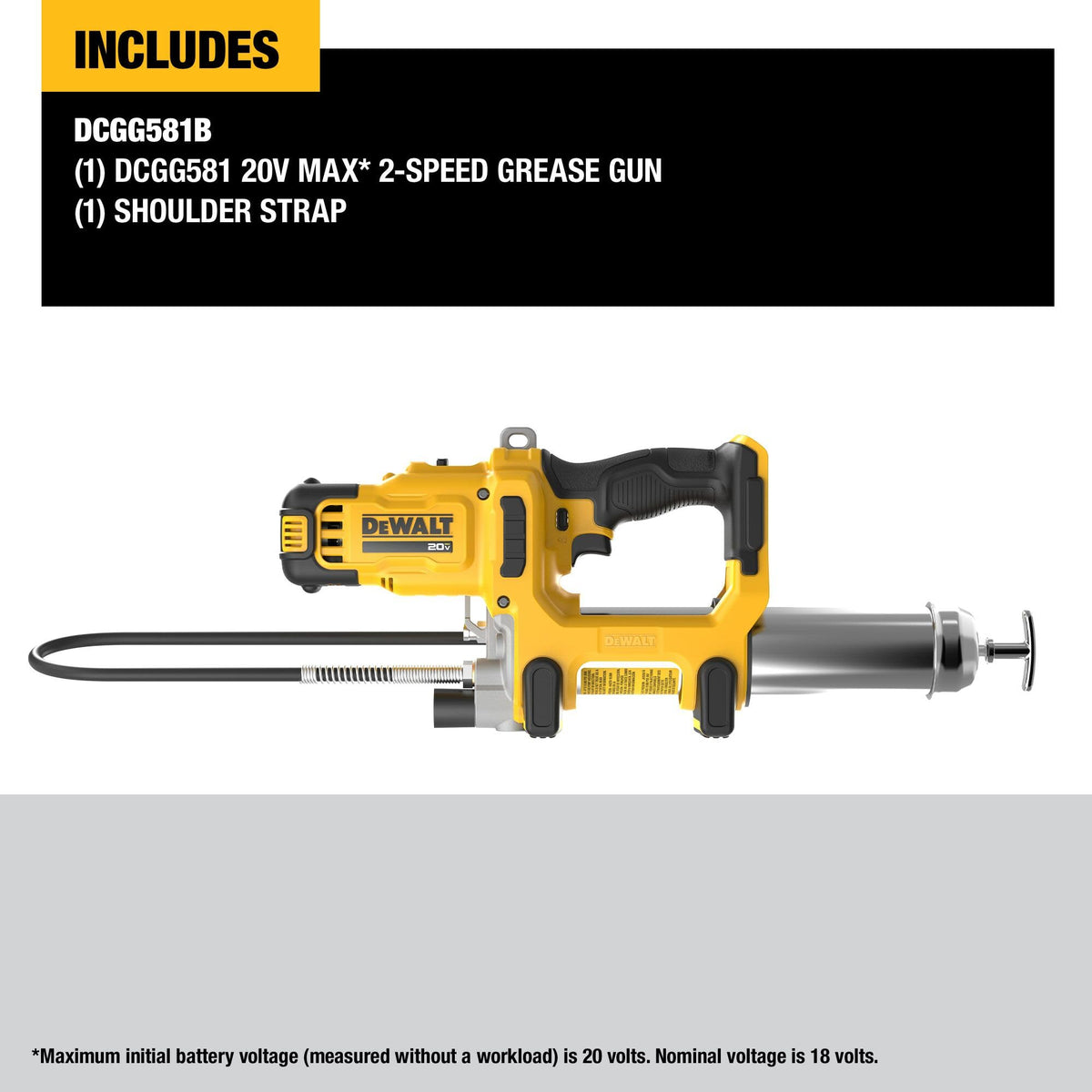 20V MAX Cordless 10,000 PSI Variable 2-Speed Grease Gun Kit (DCGG581B) 🍁 All In One Marketplace Canada