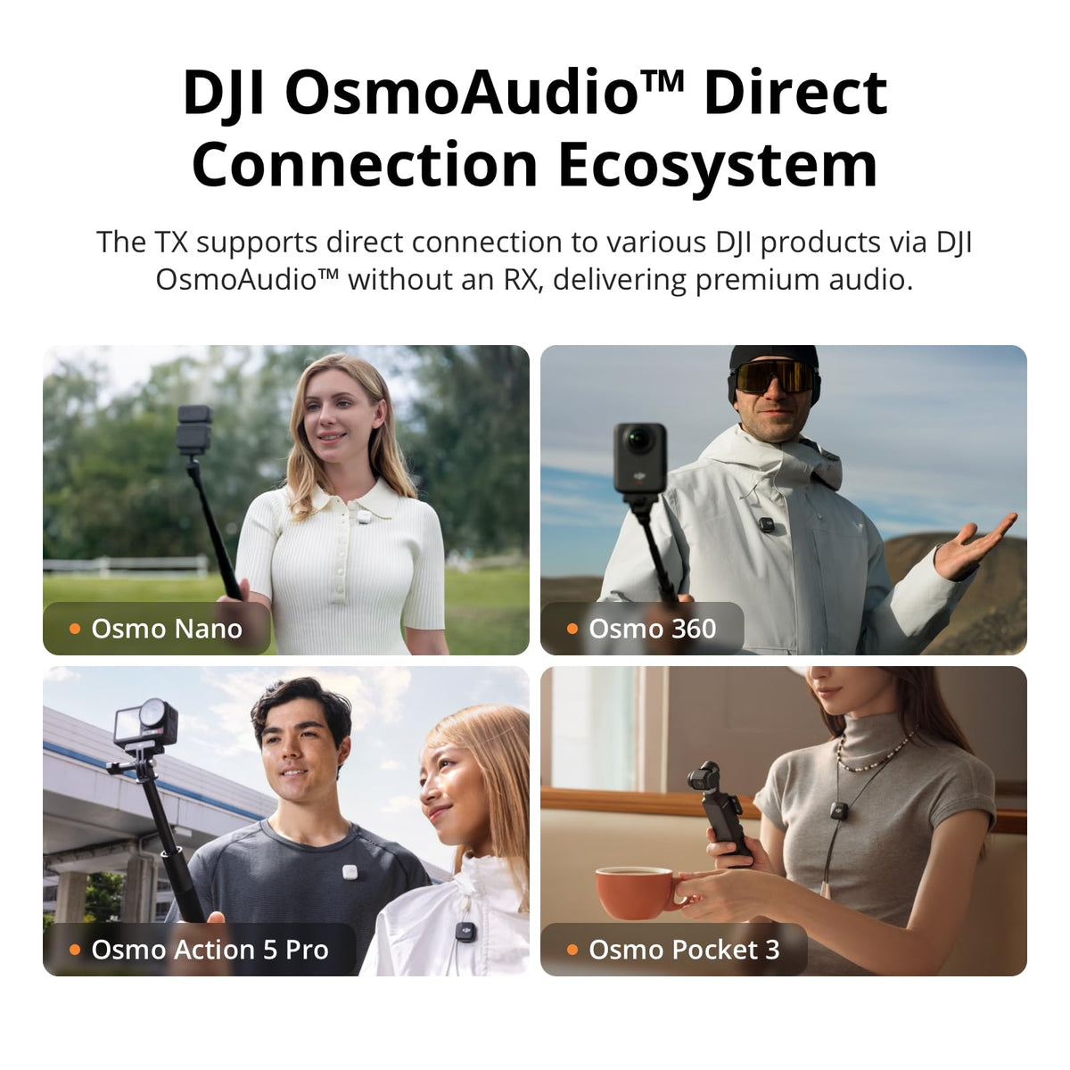 DJI Mic Mini Transmitter (Infinity Black), Ultralight, Wireless Lavalier Microphone for DJI Action 5 Pro/Osmo Pocket 3, Noise Cancelling, Wireless Microphone for Camera/iPhone/Android, Vlog, Streaming 🍁 All In One Marketplace Canada