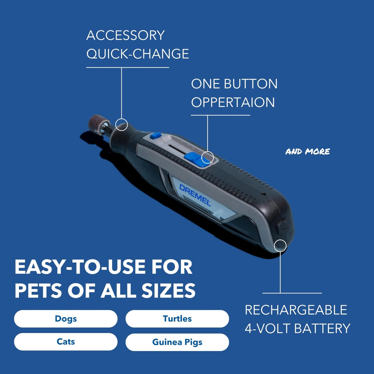 Dremel PawControl Dog Nail Grinder and Trimmer- Safe & Humane Pet Grooming Tool Kit- Cordless & Rechargeable Claw Grooming Kit for Dogs, Cats, and Small Animals 7760-PGK 🍁 All In One Marketplace Canada