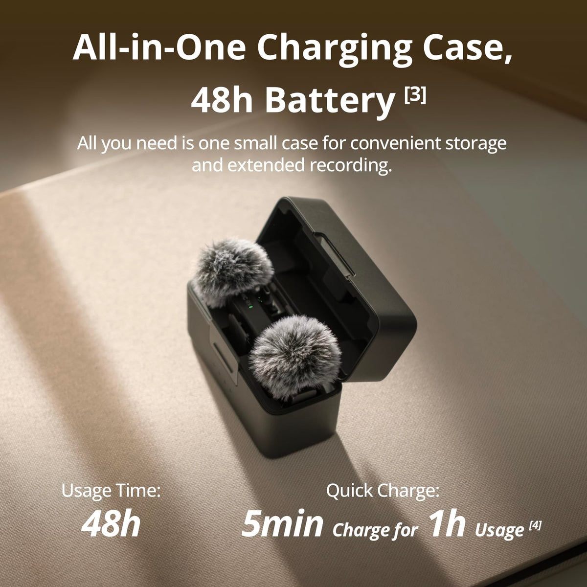 DJI Mic Mini (2 TX + 1 RX + Charging Case), Wireless Lavalier Microphone for Camera/iPhone/Android, Ultralight, Detail-Rich Audio, 48h Use, Noise Cancelling, Automatic Limiting, Vlog, Streaming 🍁 All In One Marketplace Canada