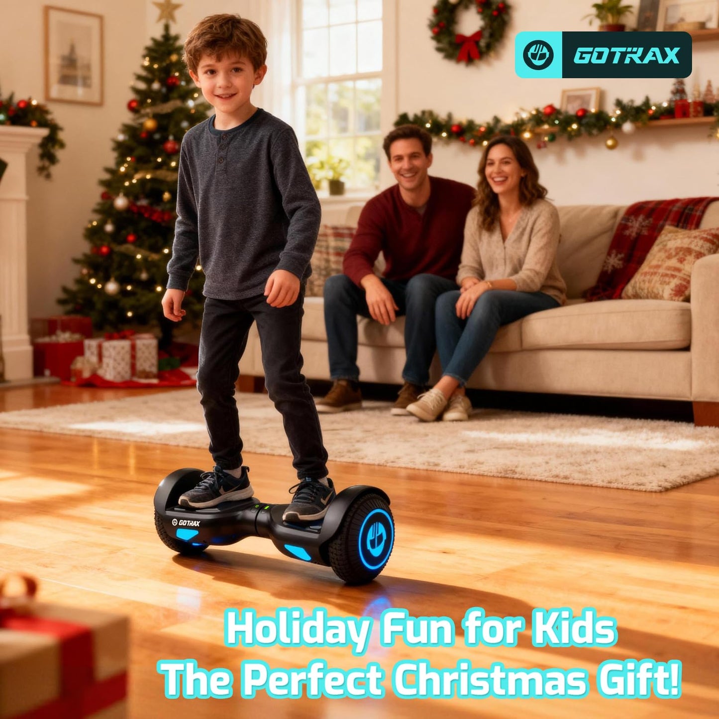 Gotrax Edge Hoverboard with 6.5" LED Wheels, 6.4km Self Balancing Scooter 🍁 All In One Marketplace Canada