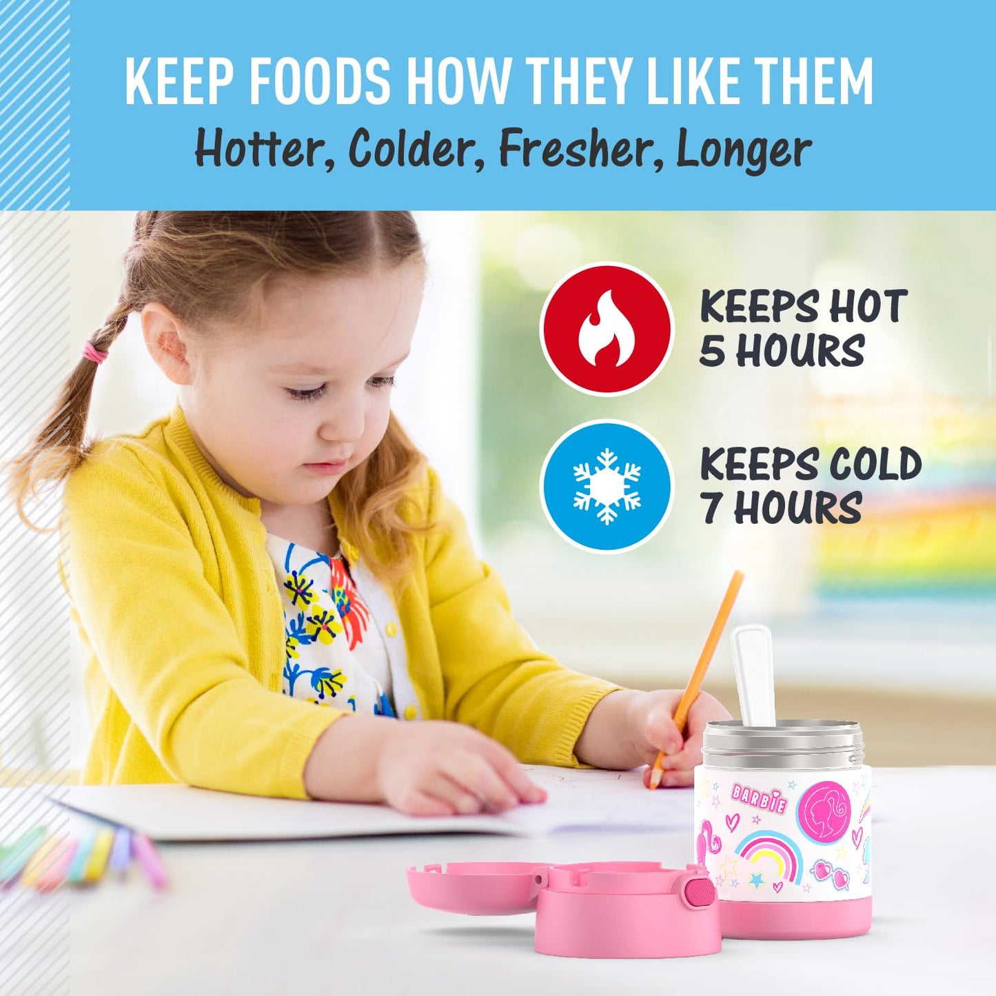 THERMOS FUNTAINER Kids Food Jar with Spoon, 10oz, Pokemon 🍁 All In One Marketplace Canada