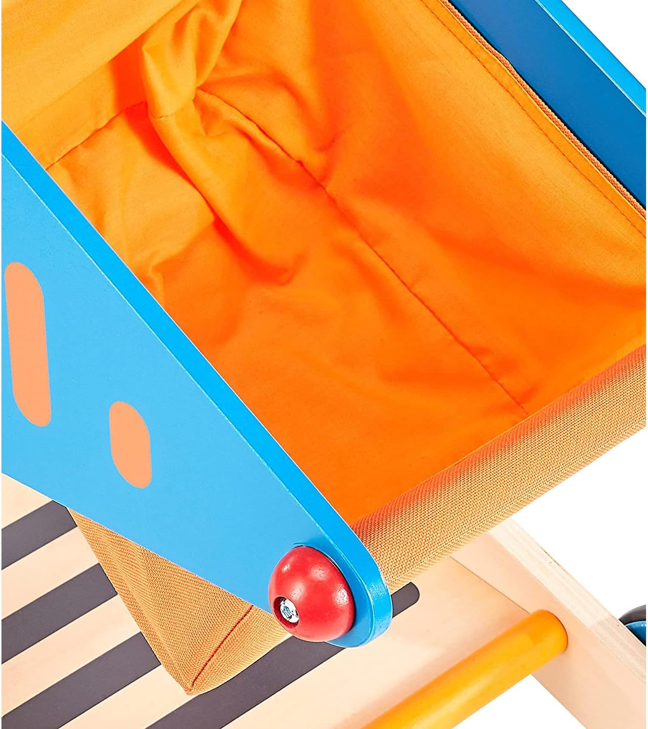 Hape Wooden Shopping Cart for Kids with Wheels