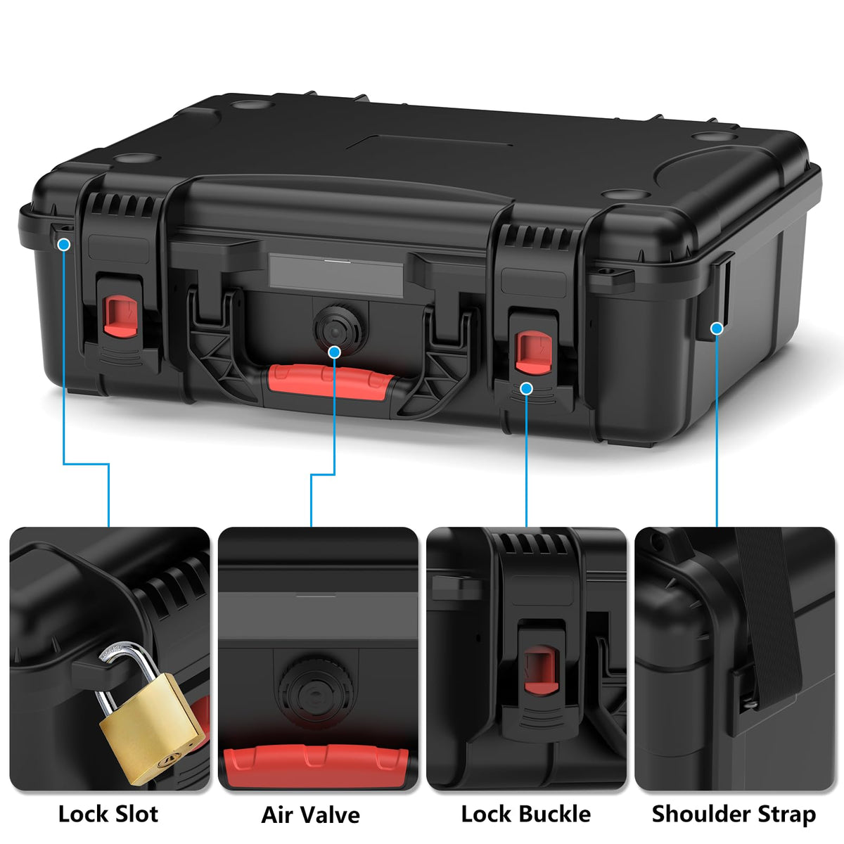 MEKEET Starlink Mini Case, IP67 Waterproof Hard case Fits Star Link Mini Dish, Portable Shoulder Dual Carry Options with Precision Cut Foam for Starlink Accessories,Ideal for Travel and Camping 🍁 All In One Marketplace Canada