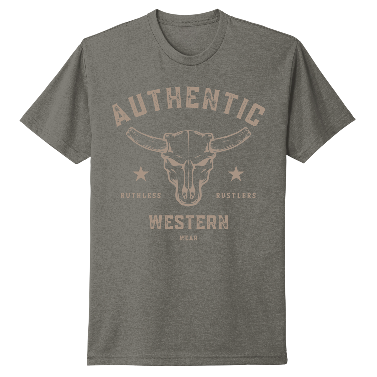 AUTHENTIC WESTERN T-SHIRT | Warm Gray