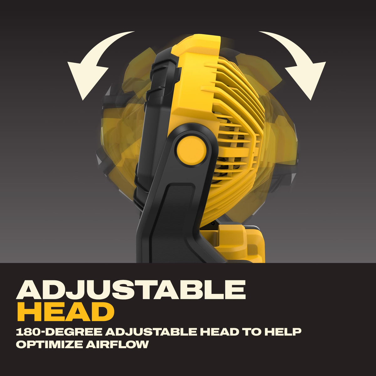 DEWALT 20V MAX* Cordless Fan, Portable, Multi Hanging, Up to 650 CFM Airflow, Tool Only (DCE512B) 🍁 All In One Marketplace Canada