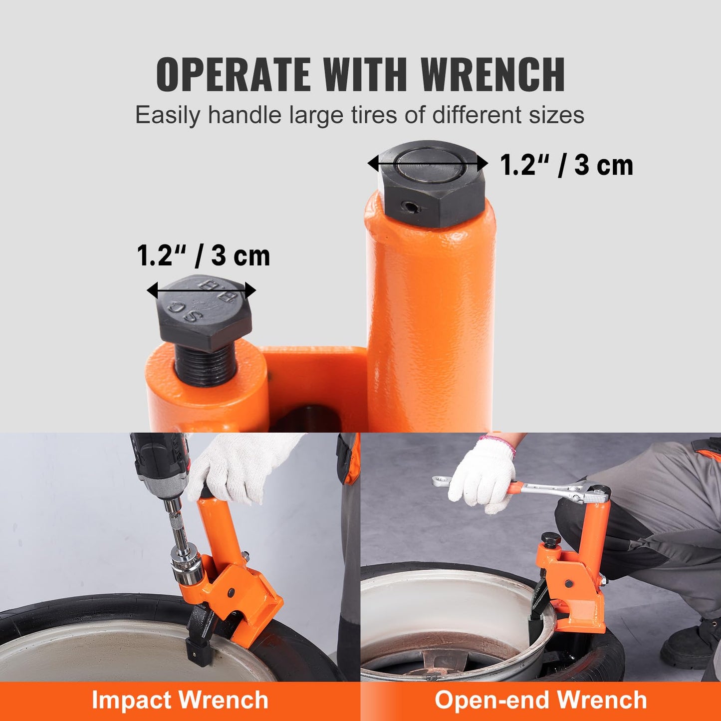 VEVOR Manual Tire Bead Breaker, 38"-42" Tires Changer Tool with Rubber Pad, Protect Aluminum Alloy Hubs, Easy-Operated Tire Repair Tool for ATVs/UTVs, Tractors, Trucks, Cars, Heavy Duty Tires 🍁 All In One Marketplace Canada