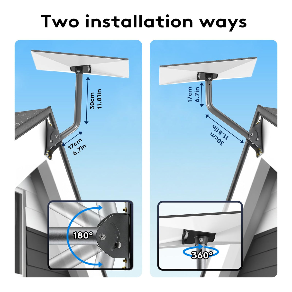 Compatible with Starlink Gen 3/4/4X All-in-One Mount Kit: Heavy-Duty Outdoor Dish & Indoor Router Mount, Short Wall, Roof, and Pole Mount Compatible, Sturdy Accessories for Full Setup 🍁 All In One Marketplace Canada