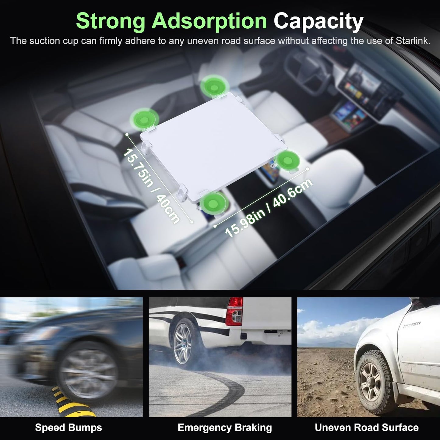 Ackno for Starlink Mini Mount for Car,for Starlink Mini Suction Cup Mount Accessories,linkoostar Kit for Sunroof/Front/Rear Window/Roof/Dashboard/Windshield 🍁 All In One Marketplace Canada