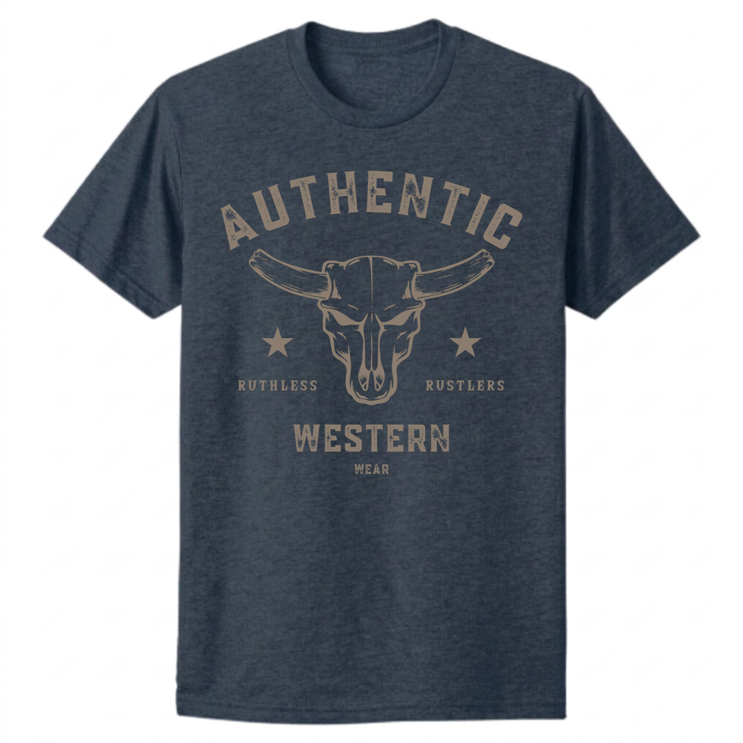 AUTHENTIC WESTERN T-SHIRT | Navy Blue
