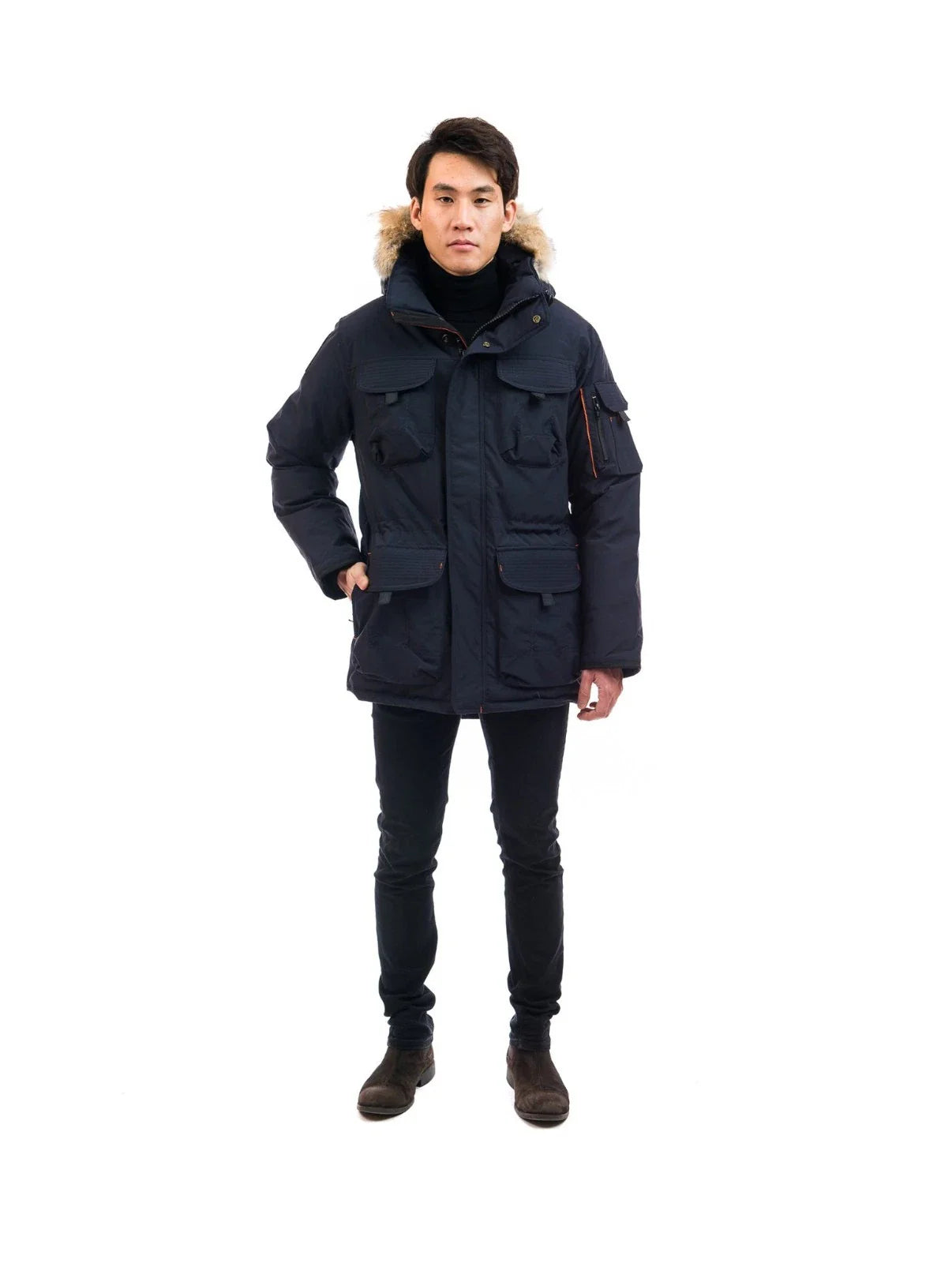 Outdoor Survival Canada Men's Atka -40 Down Parka, Cold Lake Blue, 2XL - ON DISPLAY