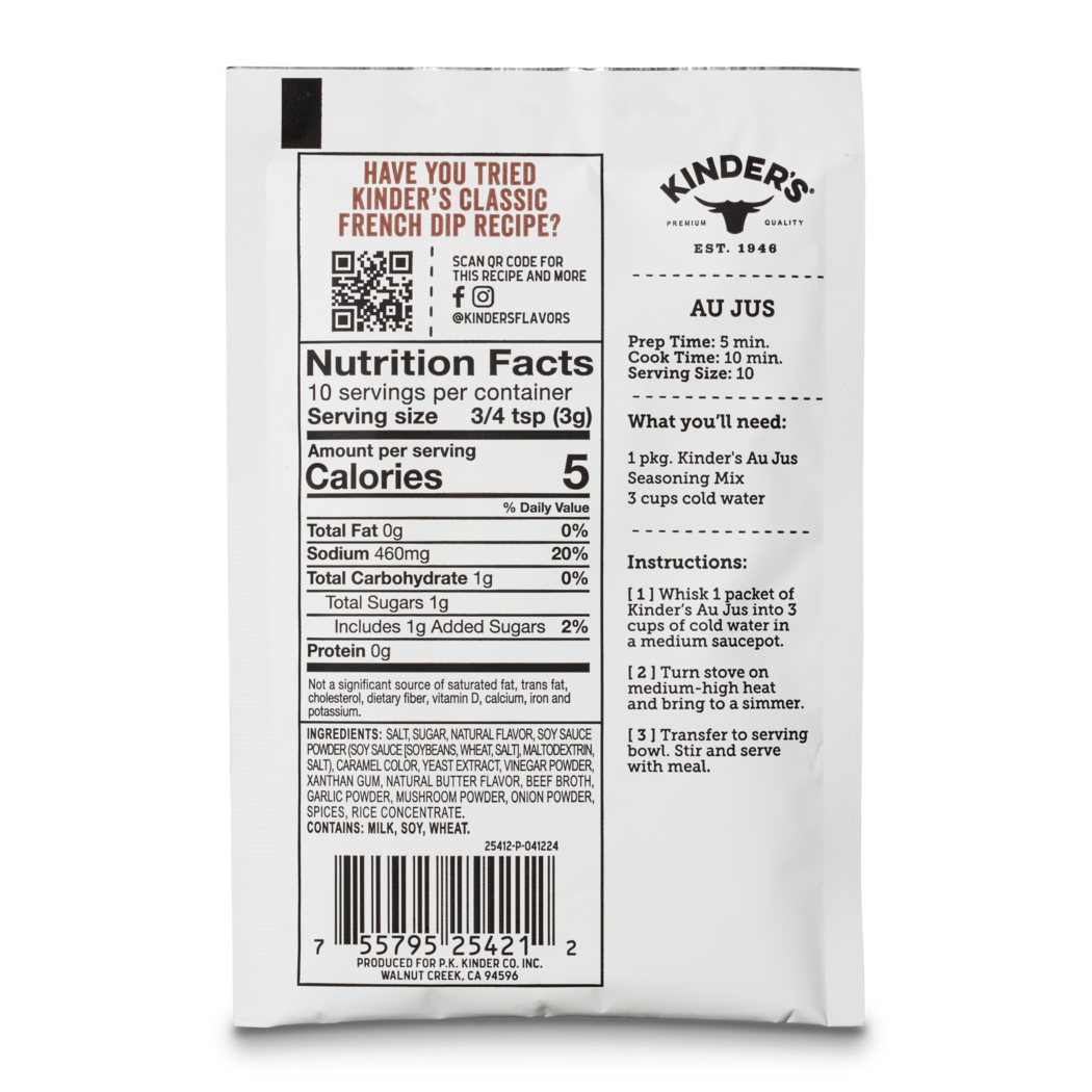 Kinder's Au Jus Bone Broth Gravy