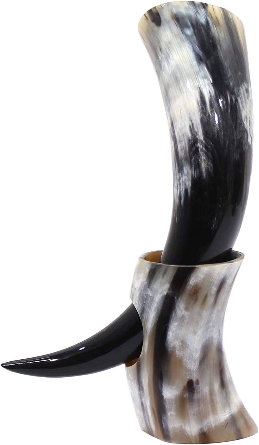 Premium Viking Drinking Horn Bundle 2Xl 18Oz Authentic