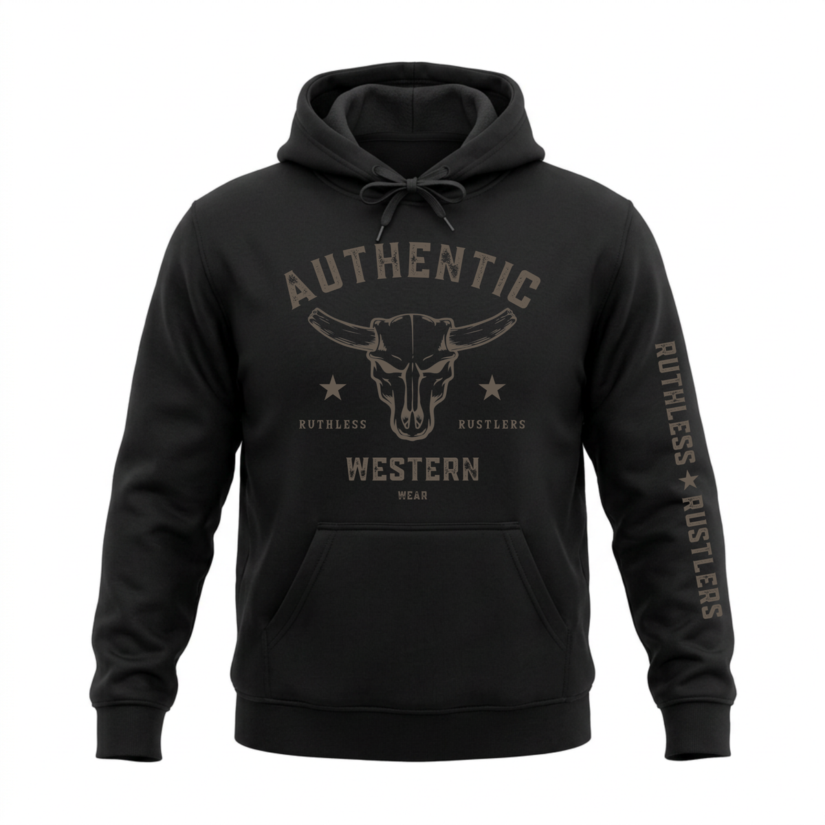 AUTHENTIC WESTERN HOODIE | Black