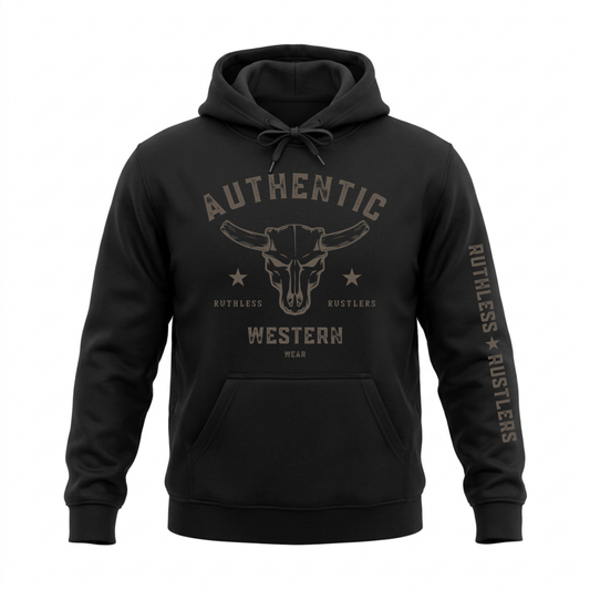 AUTHENTIC WESTERN HOODIE | Black