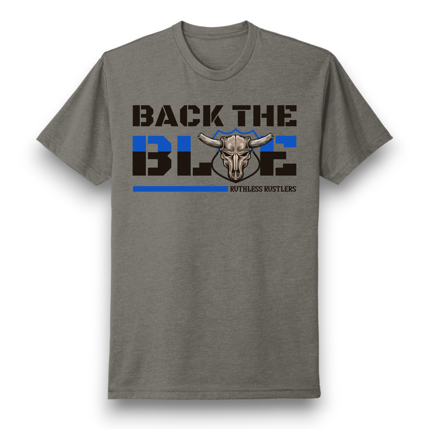 Ruthless Rustlers Blue Line T-Shirt