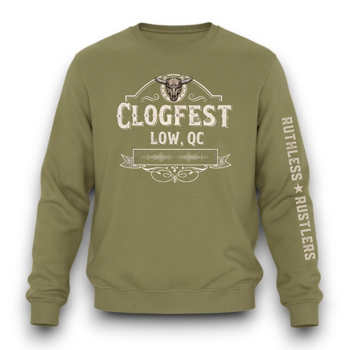 CLOGFEST × Ruthless Rustlers Crewneck