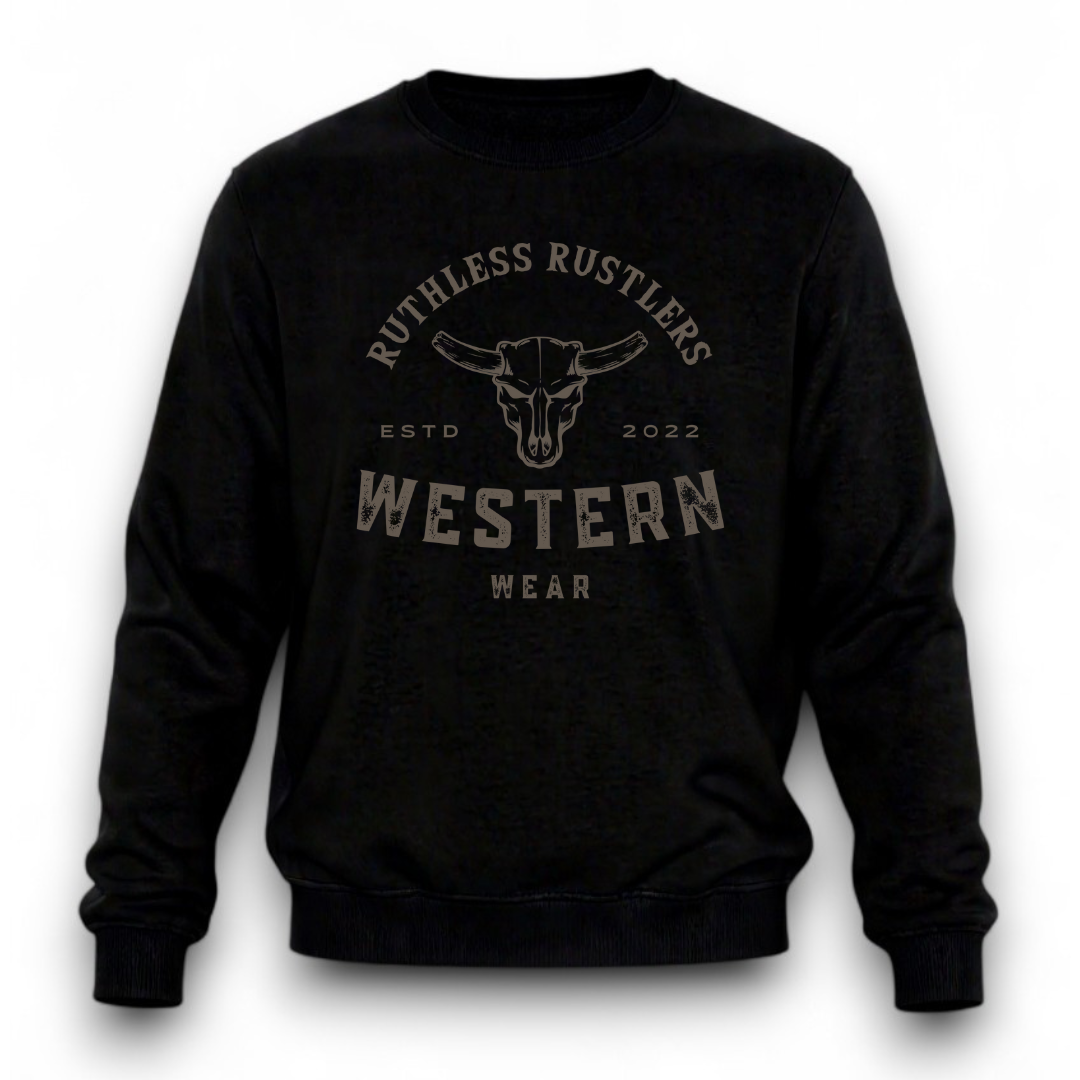 Ruthless Rustlers Western Wear Crewneck