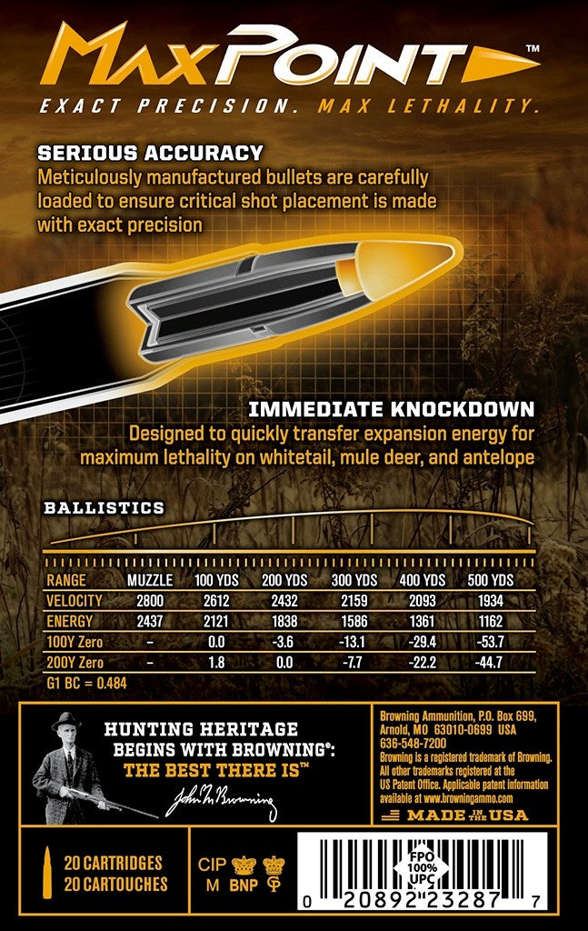 Browning 7mm-08 Remington, 140 Grain