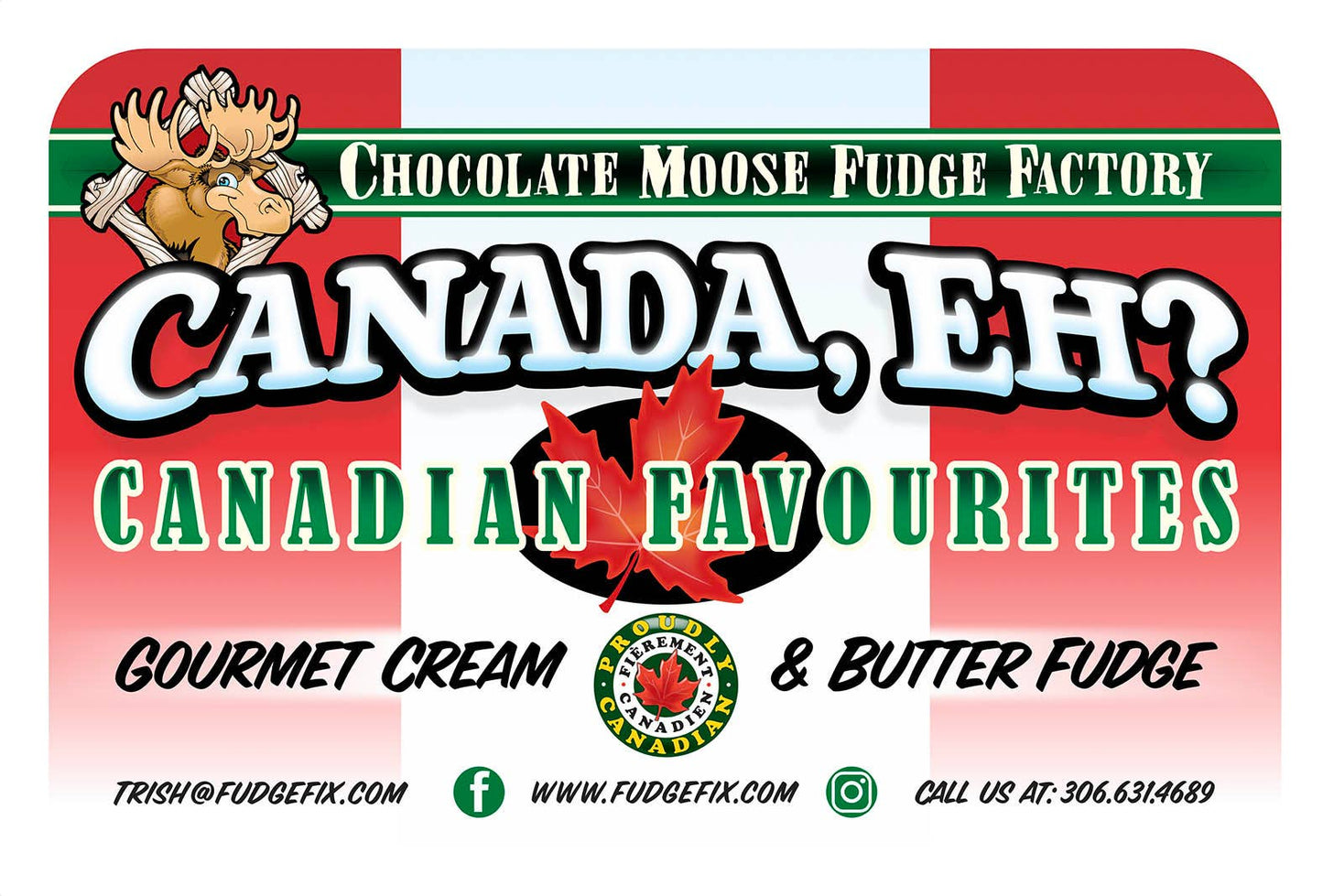 Canada Eh Fudge Displayer: 109 Units