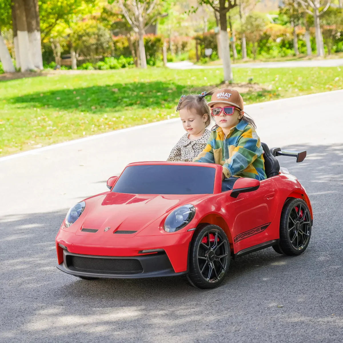 2026 24V Porsche 911 GT3 2 Seater Kids Ride On Car - NEW Silent Motor