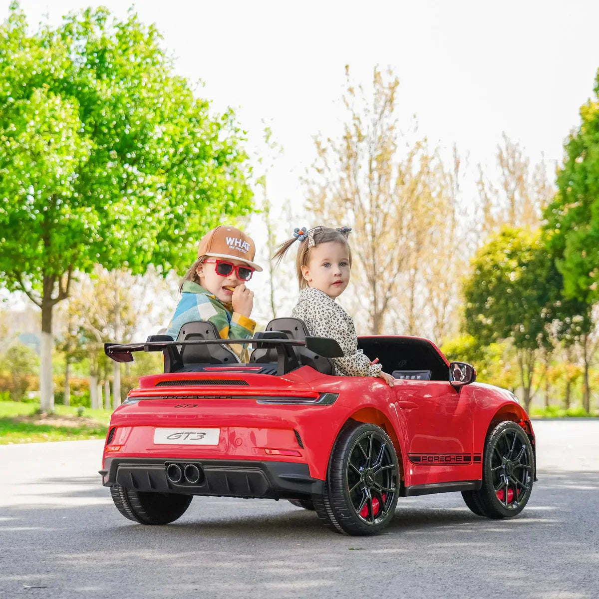 2026 24V Porsche 911 GT3 2 Seater Kids Ride On Car - NEW Silent Motor