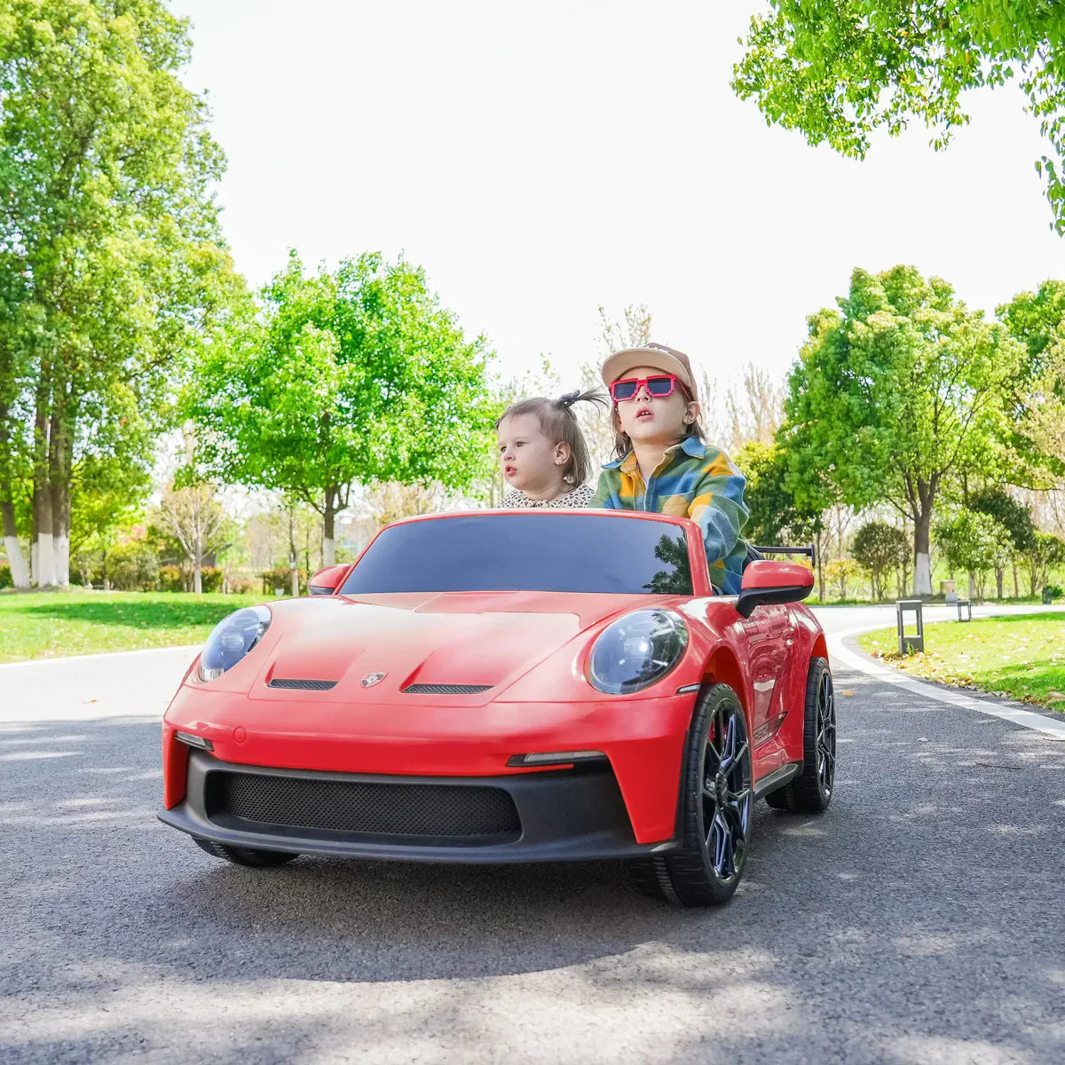 2026 24V Porsche 911 GT3 2 Seater Kids Ride On Car - NEW Silent Motor