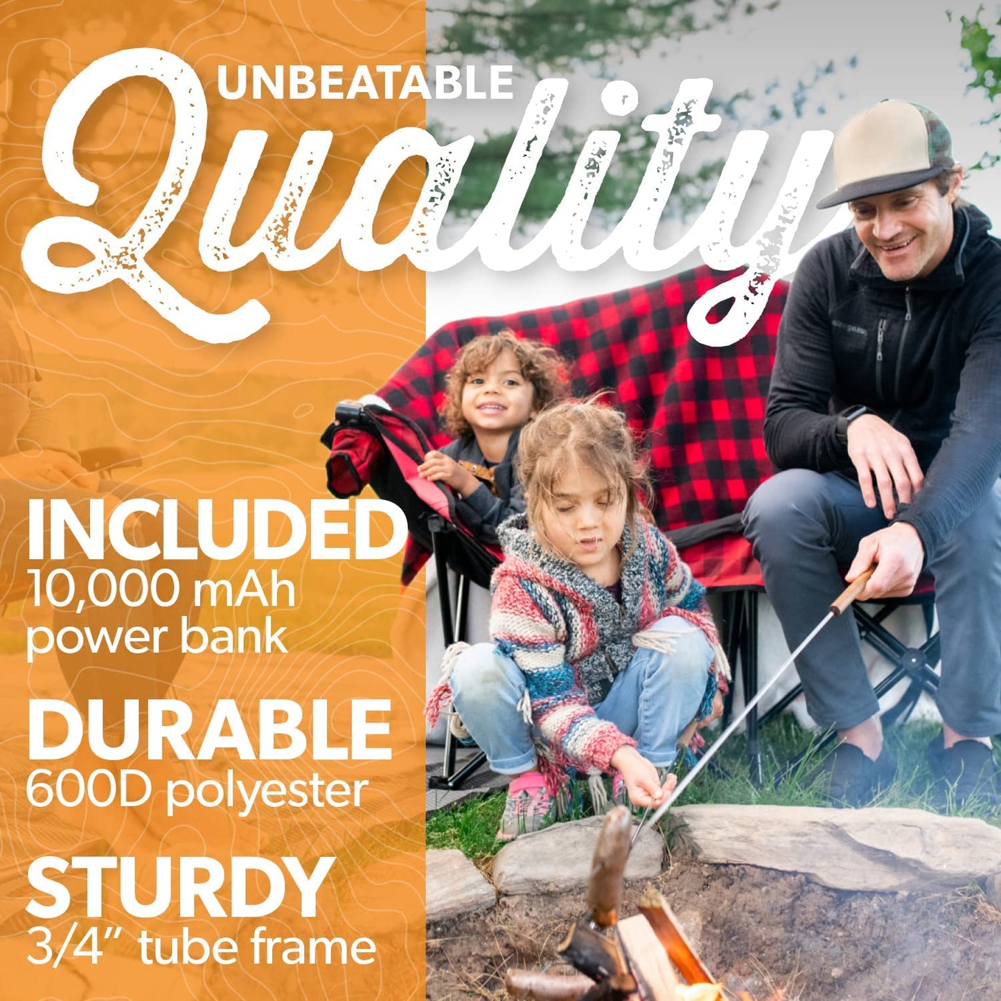 Kuma Bear Buddy Heated Double Chair-Bluetooth™