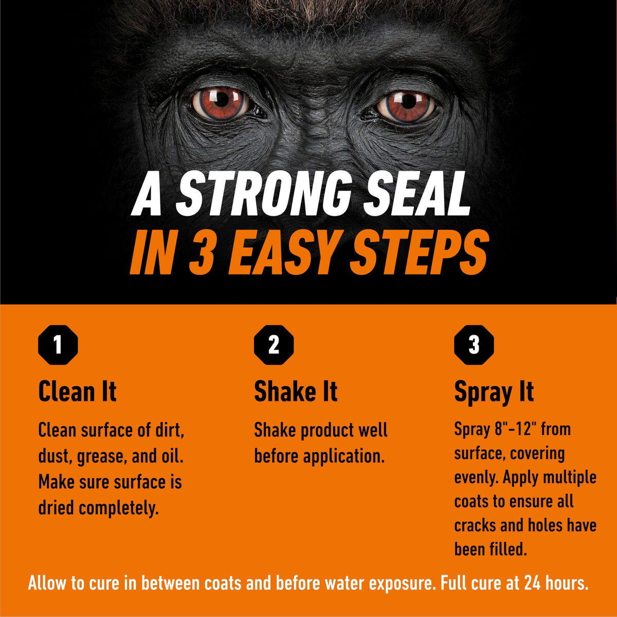Gorilla Waterproof Patch & Seal Spray, Flexible Rubberized Coating, Seals Out Water Air & Moisture, Stops & Prevents Leaks, Clear, 14oz/396g, (Pack of 1) 🍁 All In One Marketplace Canada