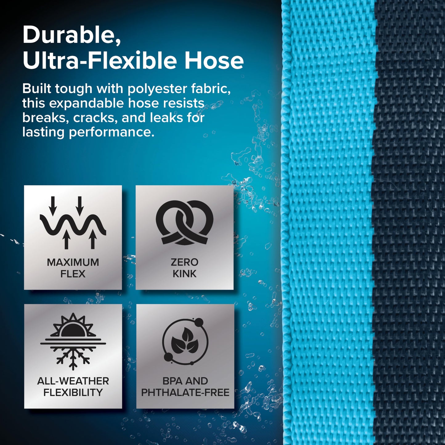 Camco EvoFlex2 50-ft Drinking Water Hose - RV Drinking Water Hose Reinforced with Fabric & Ultra Lightweight - Contains No Lead, No BPA & No Phthalate - Abrasion Resistant (22579) 🍁 All In One Marketplace Canada