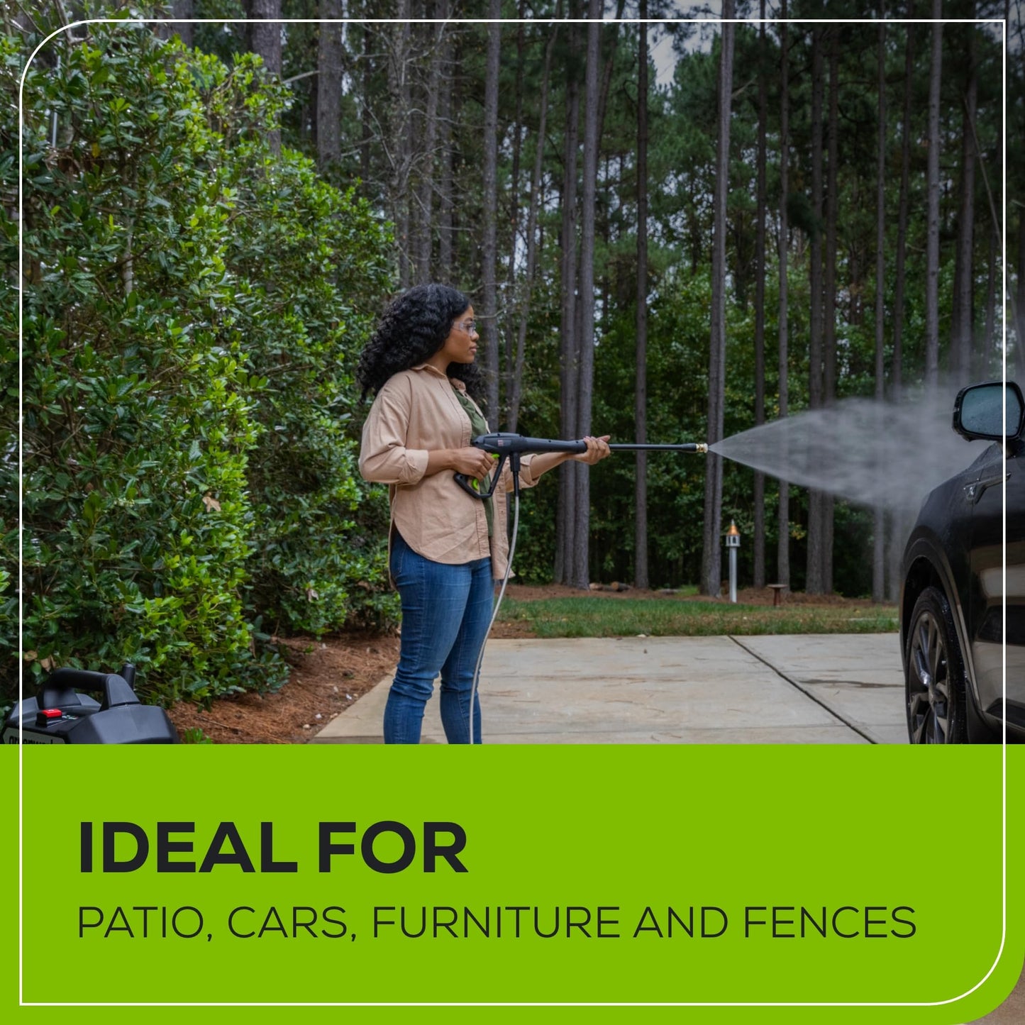Greenworks 1700 PSI 1.2-Gallon-GPM 13 Amp Cold Water Electric Pressure Washer, GPW1704 🍁 All In One Marketplace Canada