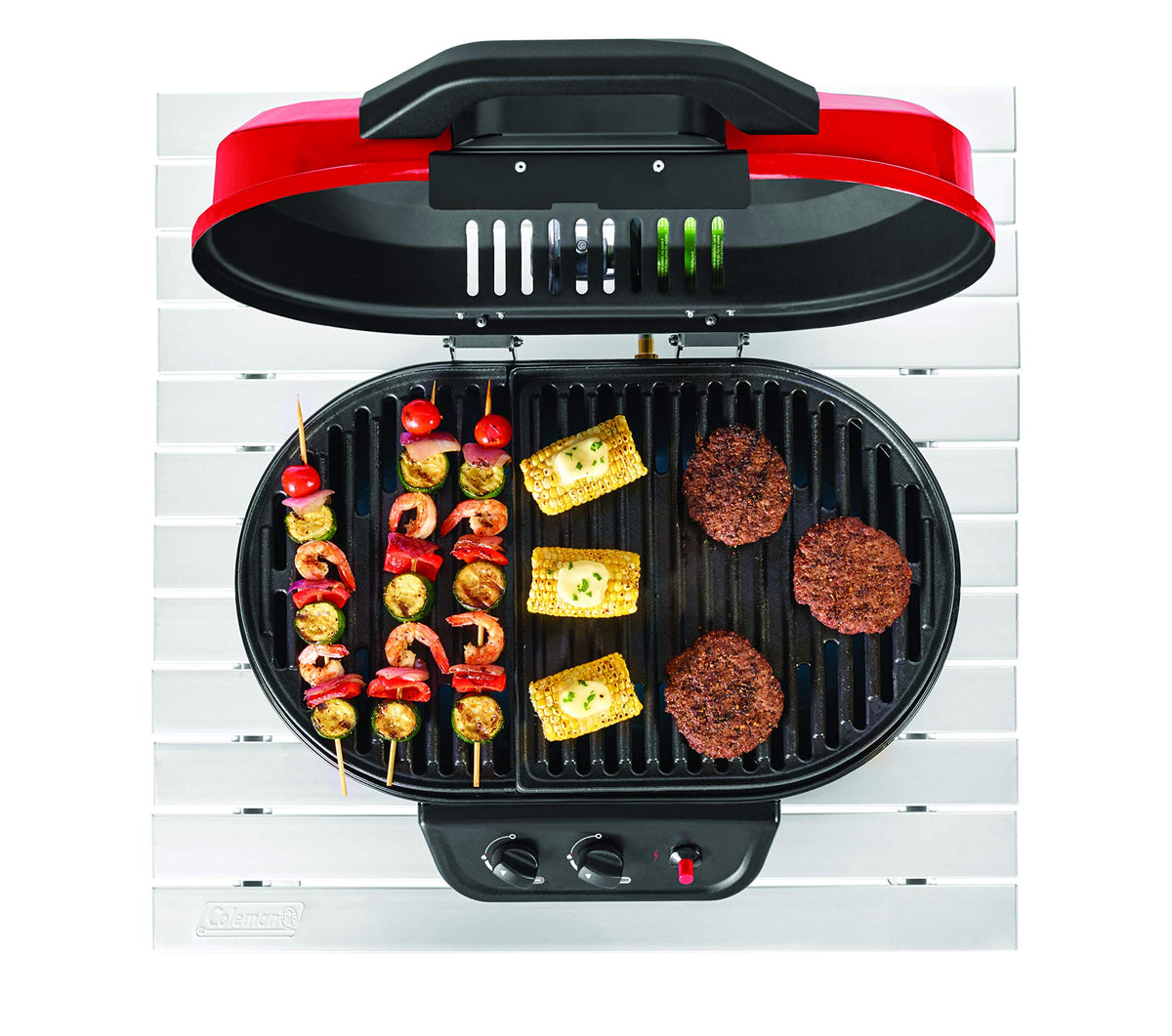 Coleman RoadTrip 225 Portable Tabletop Propane Grill, Gas Grill with 2 Adjustable Burners, Instastart Ignition, and 11,000 BTUs of Power; 225 Sq. In. Cooking Area 🍁 All In One Marketplace Canada
