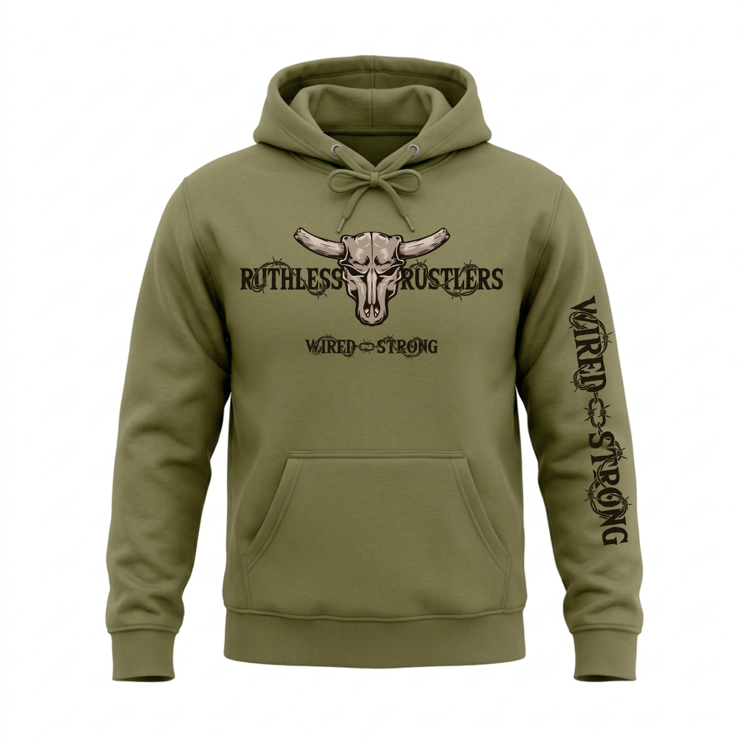 WIRED STRONG HOODIE | Army Green
