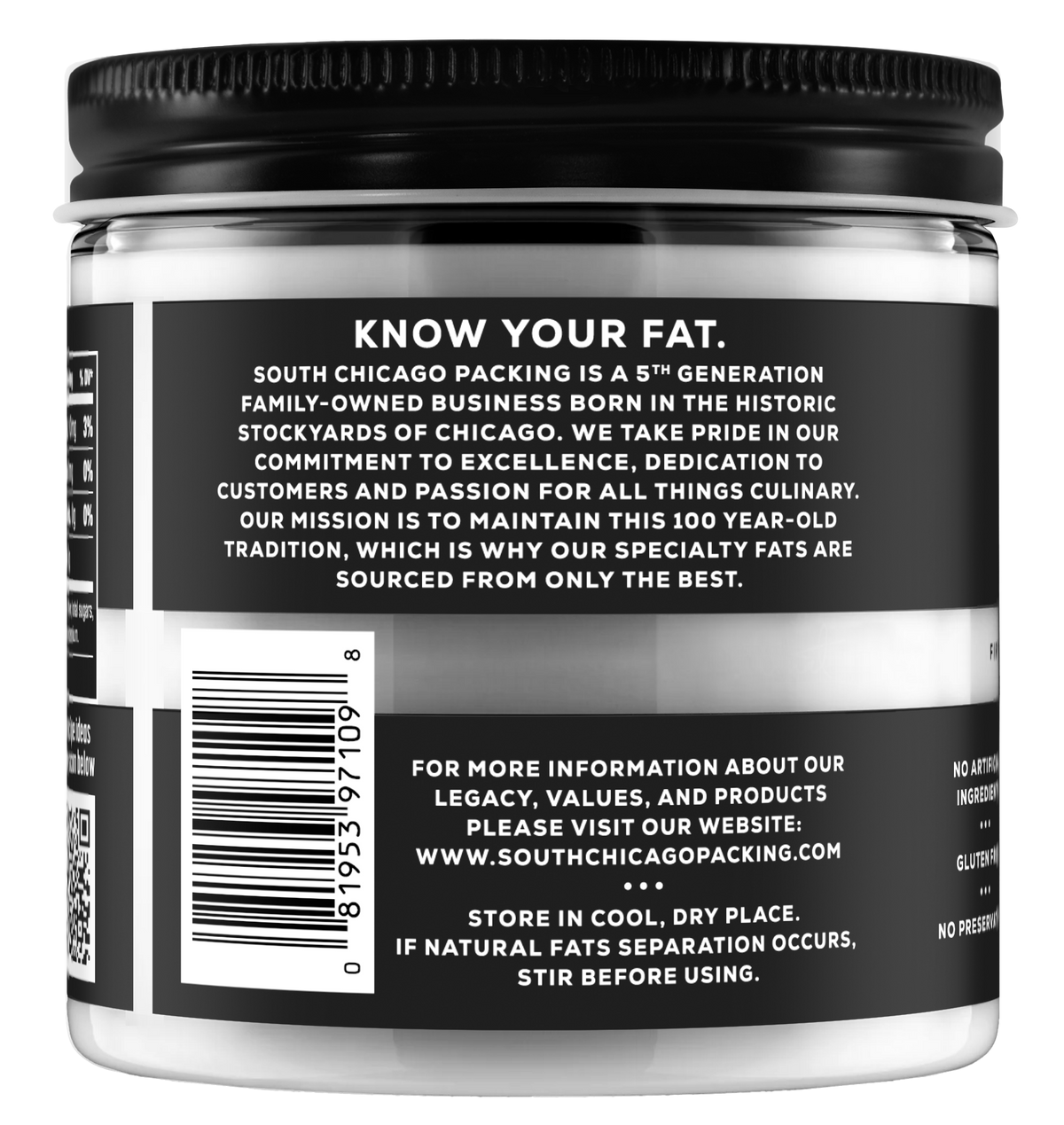 South Chicago Packing Wagyu Beef Tallow 11.5 oz Glass Jar