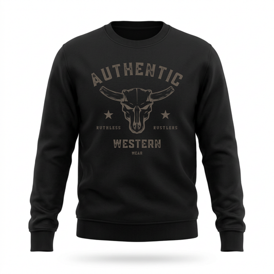 AUTHENTIC WESTERN SWEATSHIRT | Black
