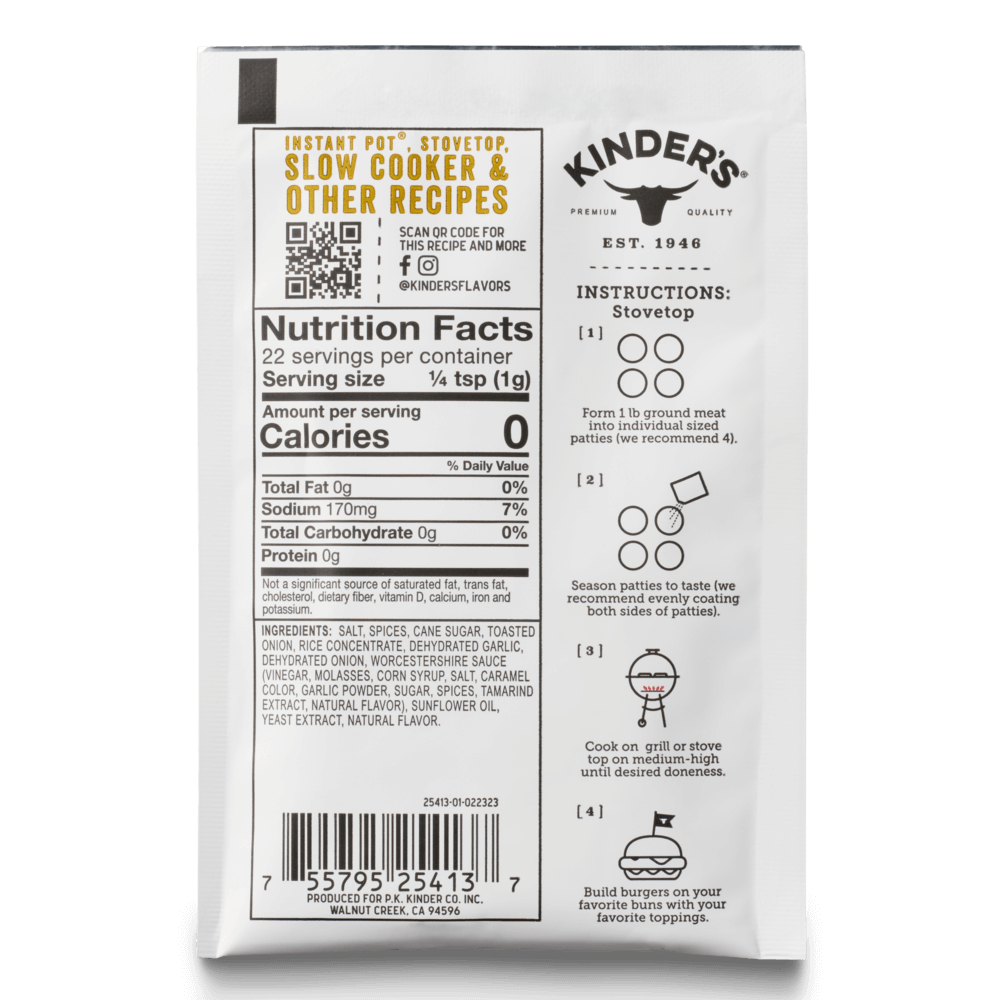 Kinder's Caramelized Onion Burger Seasoning