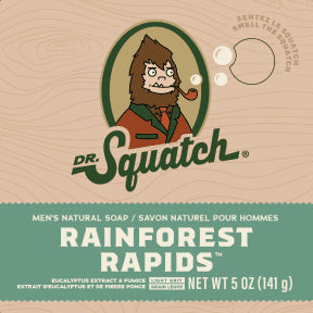 Dr. Squatch - Rainforest Rapids Bar Soap (141g 12)