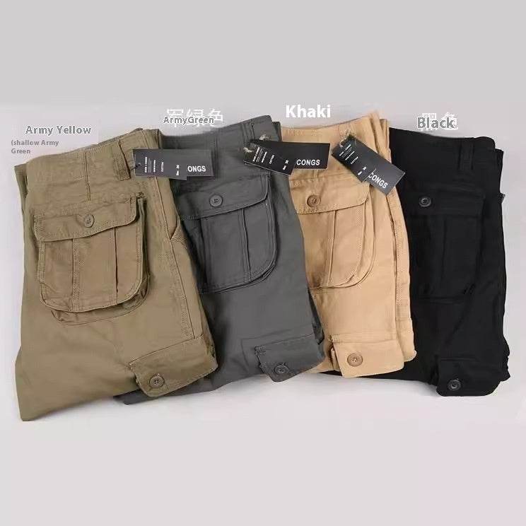 Multi-pocket Men's Casual Loose Labor Protection Cargo Pants