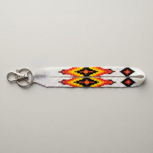 Silver Native American Style Wrist Lanyard