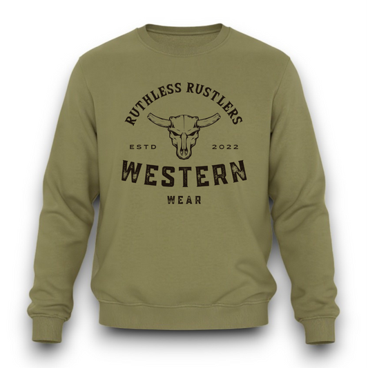 Ruthless Rustlers Western Wear Crewneck
