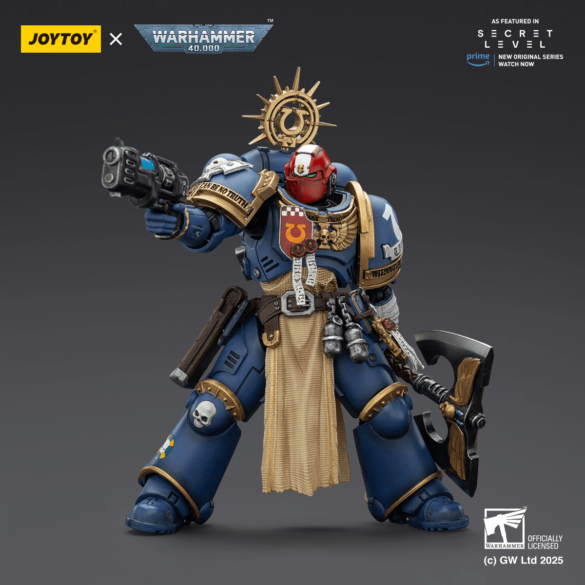 JOYTOY - Ultramarines Metaurus with Power Axe, Stormshield and Plasma Pistol