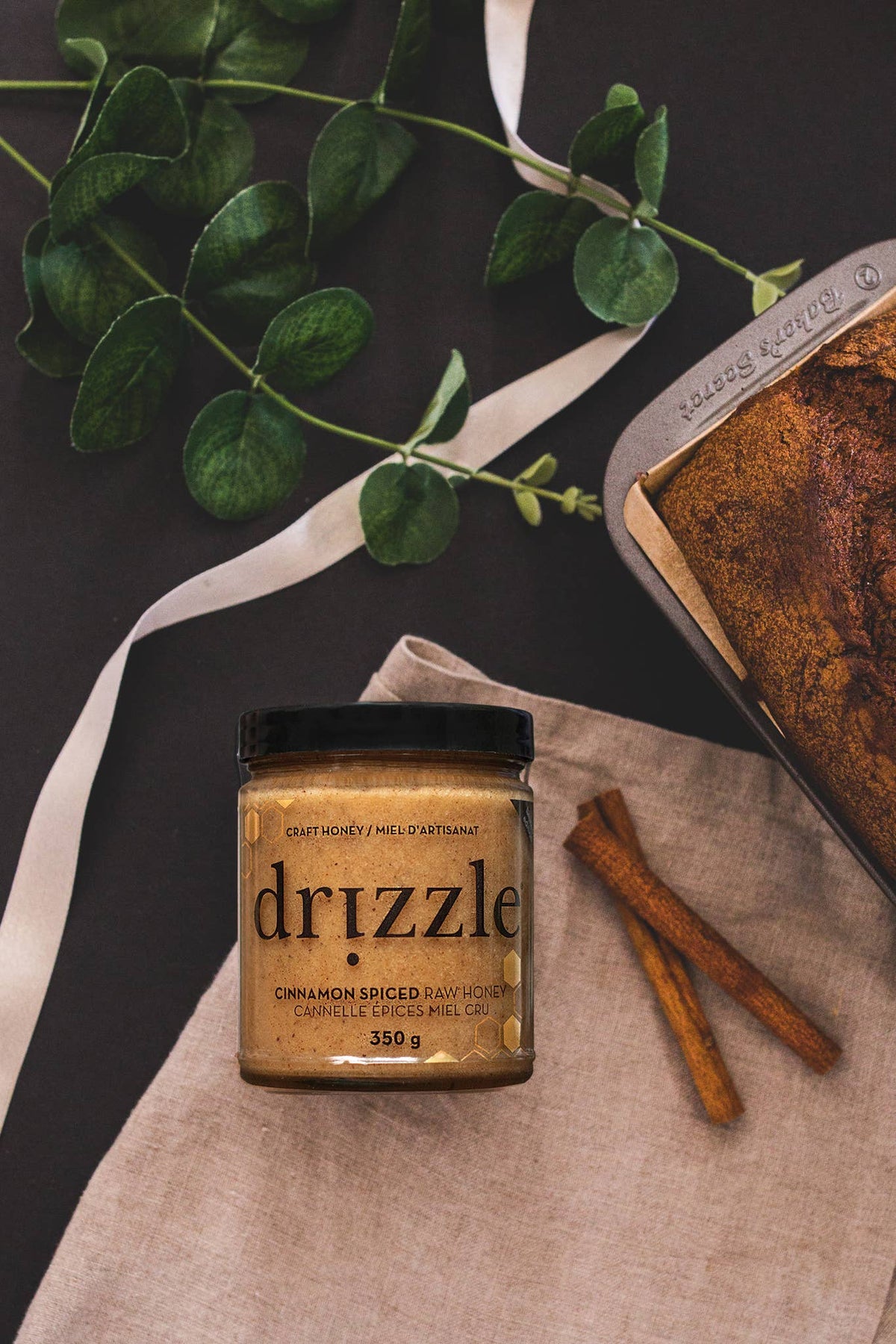 Drizzle Honey Cinnamon Spiced Raw Honey – 350 g