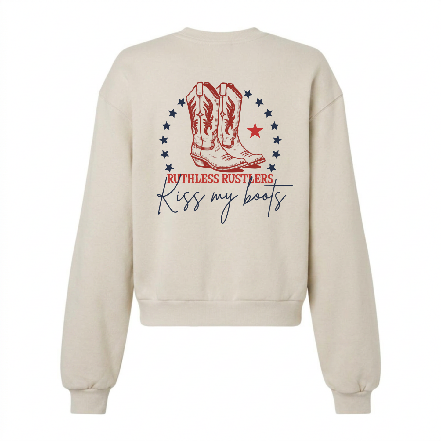 KISS MY BOOTS SWEATSHIRT | Cream