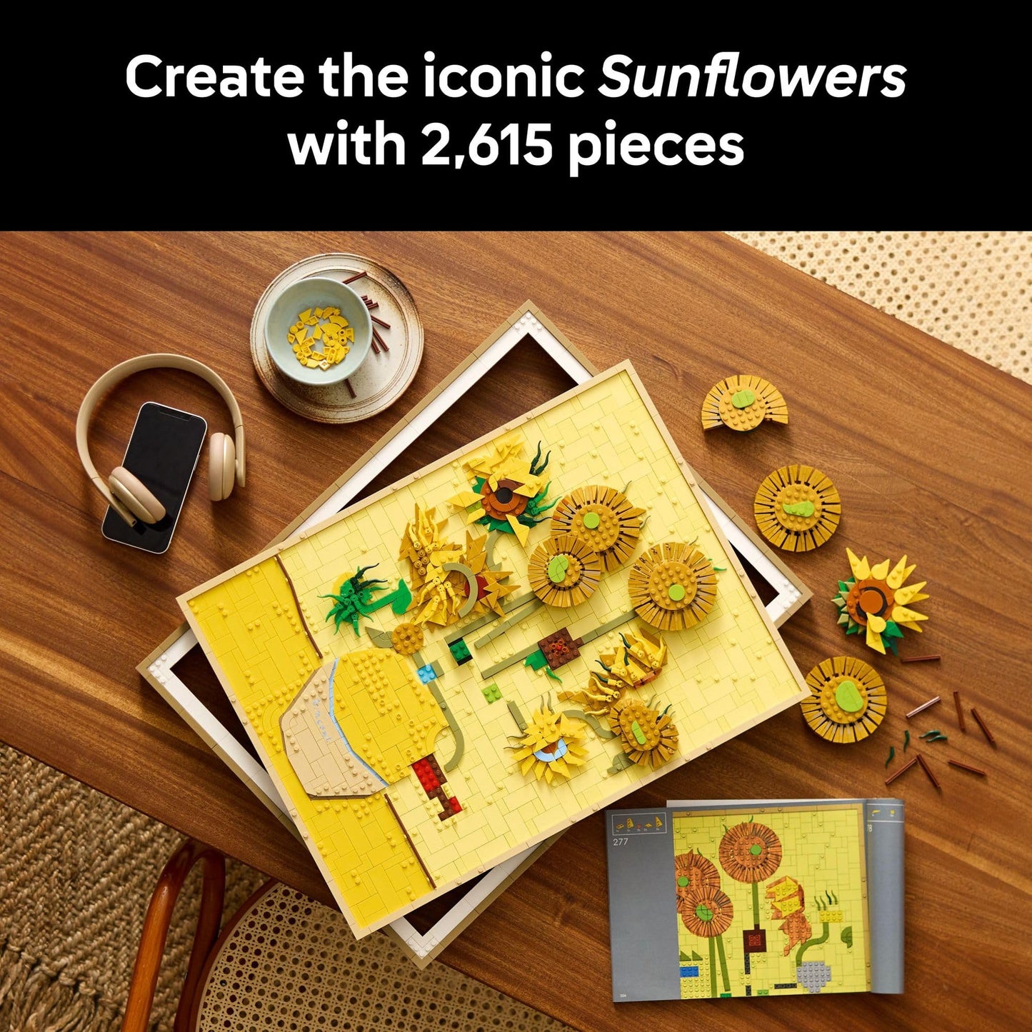 LEGO Art Vincent Van Gogh – Sunflowers Building Set for Adults - Home Decor Idea - Brick Built Painting - Gift for Birthdays - 31215 🍁 All In One Marketplace Canada