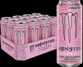 Monster Energy - Ultra Strawberry Dreams Zero Sugar (12 x 473ml 12)
