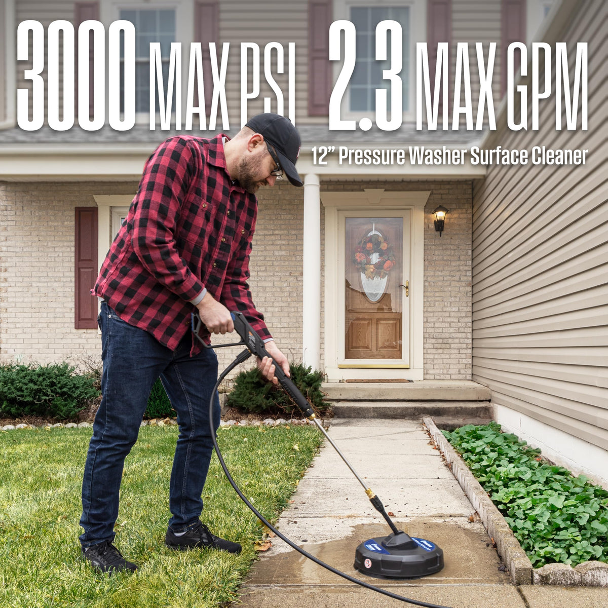 Westinghouse PWSC12 12" Pressure Washer Surface Cleaner Attachment - 3000 Max PSI, 1/4” Connector 🍁 All In One Marketplace Canada